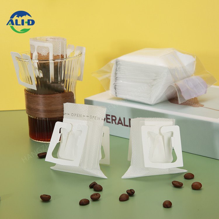 手動充填用の空のドリップコーヒーバッグ